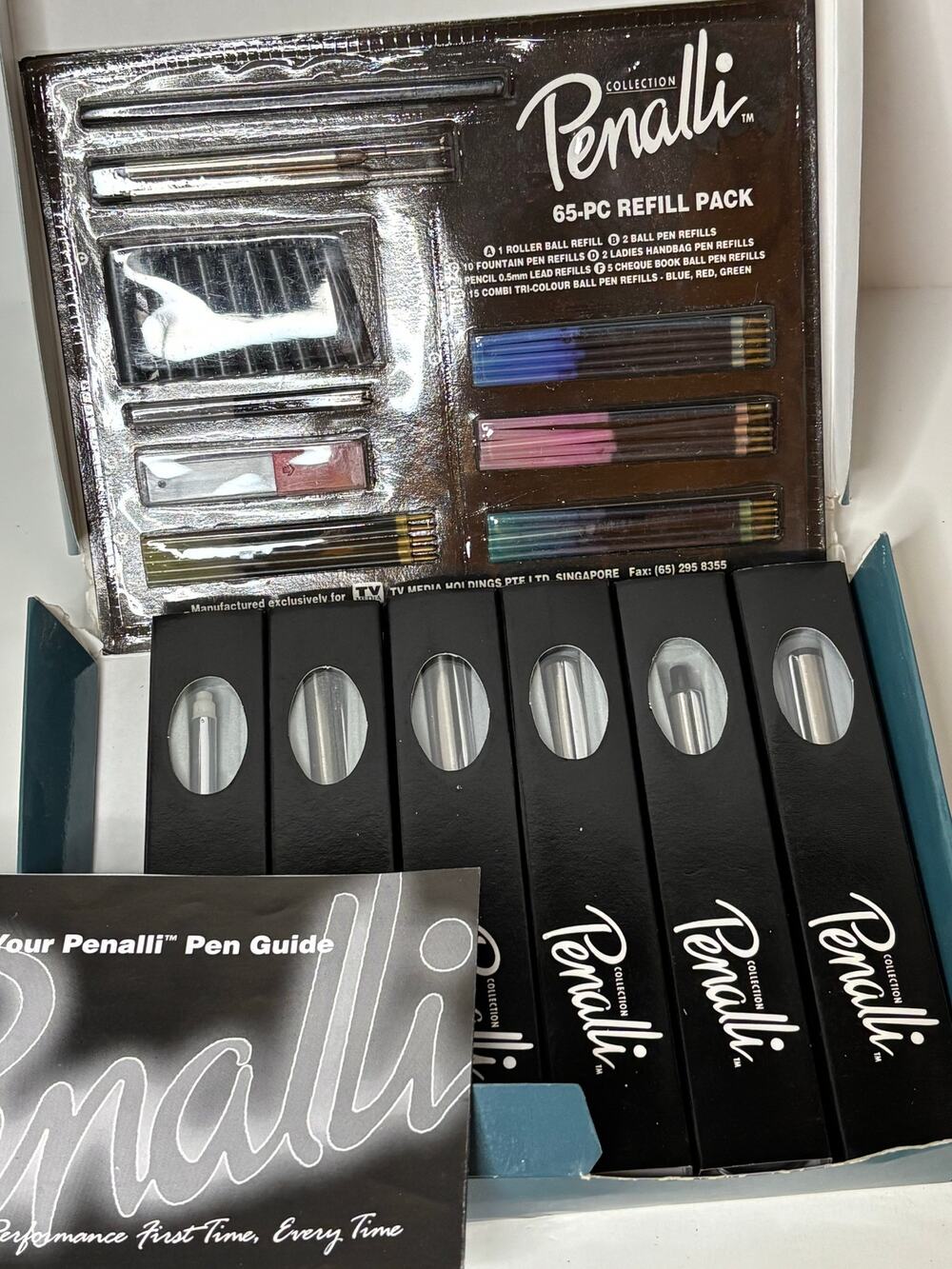 Penalli Collection Old Stock Open Box 6 Pens Refill Set Missing 1 Refill READ